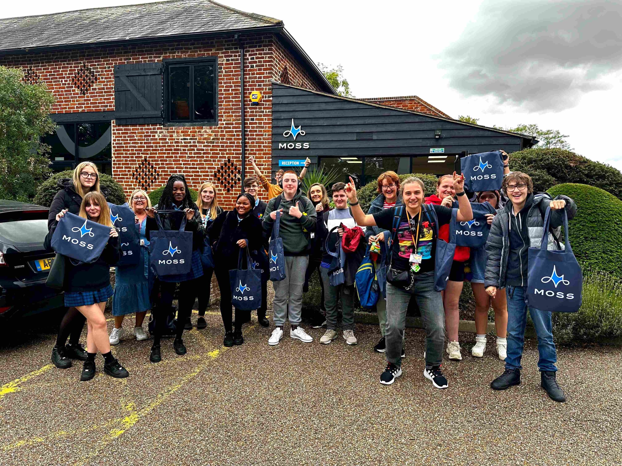 Local students from St Neots explored career opportunities in the print and branding industry at Moss UK’s open day