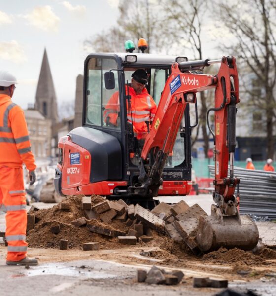 Repaving of Broad Street, March, as part of £8.4m regeneration