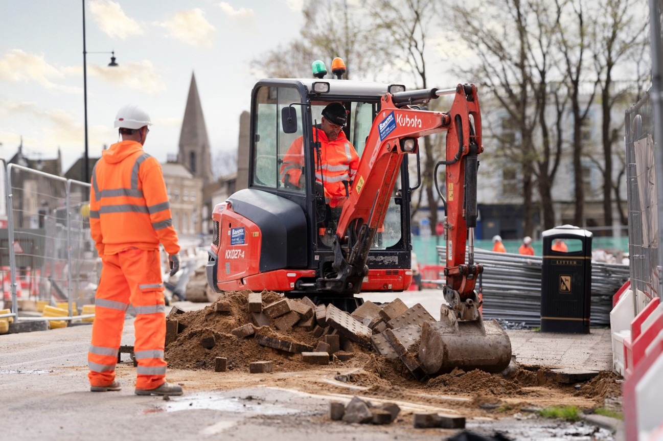 Repaving of Broad Street, March, as part of £8.4m regeneration