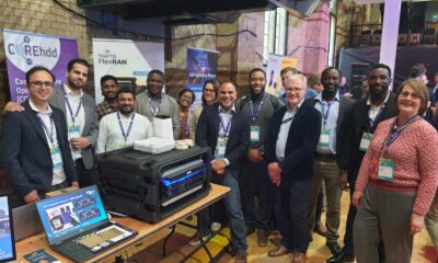 The Core project at Cambridge Tech Week 2024, Innovation Alley. L-R: Hamidreza Taghvaee (Uni of Surrey), Ali Ali (Uni of Surrey), Deepkumar Mada (AWTG), Sandeep Kumar (AWTG), Chidi Williams Ohiagbaji (AWTG), Anjali Nair (AWTG), Cristina Delgado Gomez(AWTG), Navin Sankersingh (Connecting Cambridgeshire), Marvin Kelly (AWTG, Michael Stevens (Connecting Cambridgeshire), Andrew Thomas (Benetel), Omar Gaye (AWTG), David Mintah (AWTG), Valerie Jackson (Wolfram).