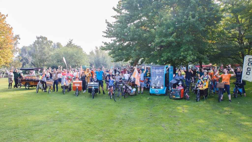 Camcycle's successful Cargo Carnival parade and try-out event held on Lammas Land in Cambridge which was attended by Mayor Dr Nik Johnson