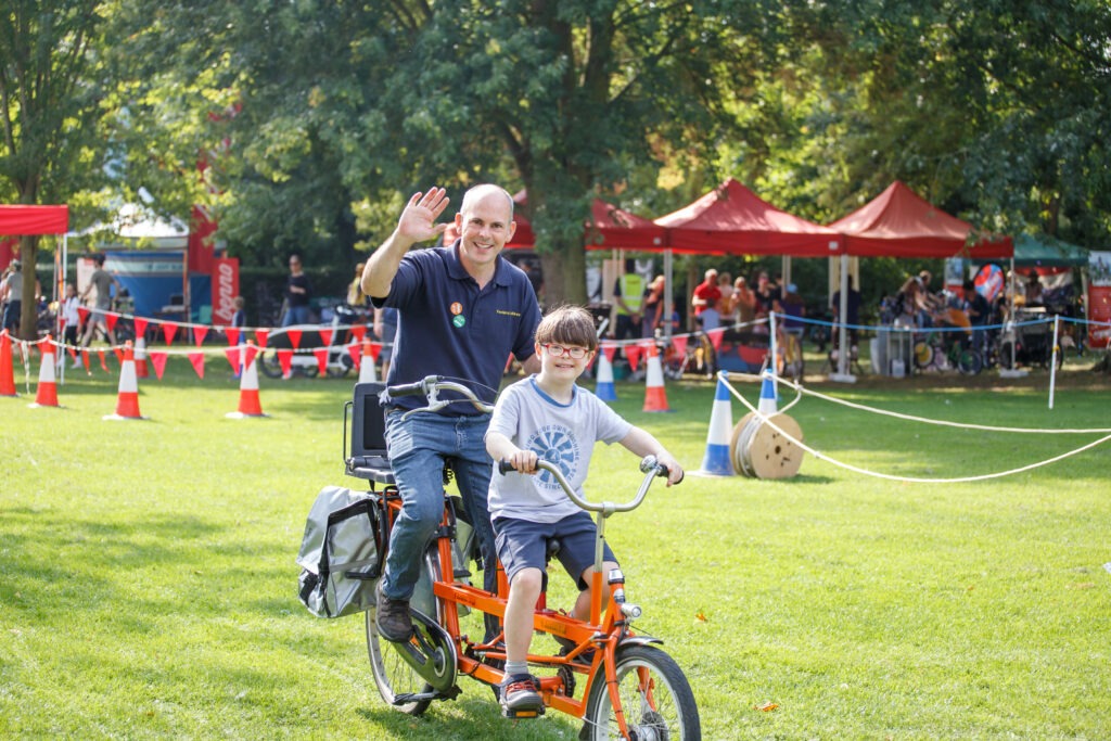 Camcycle's successful Cargo Carnival parade and try-out event held on Lammas Land in Cambridge which was attended by Mayor Dr Nik Johnson