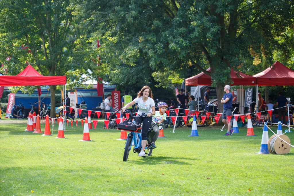 Camcycle's successful Cargo Carnival parade and try-out event held on Lammas Land in Cambridge which was attended by Mayor Dr Nik Johnson