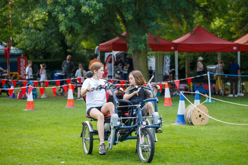 Camcycle's successful Cargo Carnival parade and try-out event held on Lammas Land in Cambridge which was attended by Mayor Dr Nik Johnson