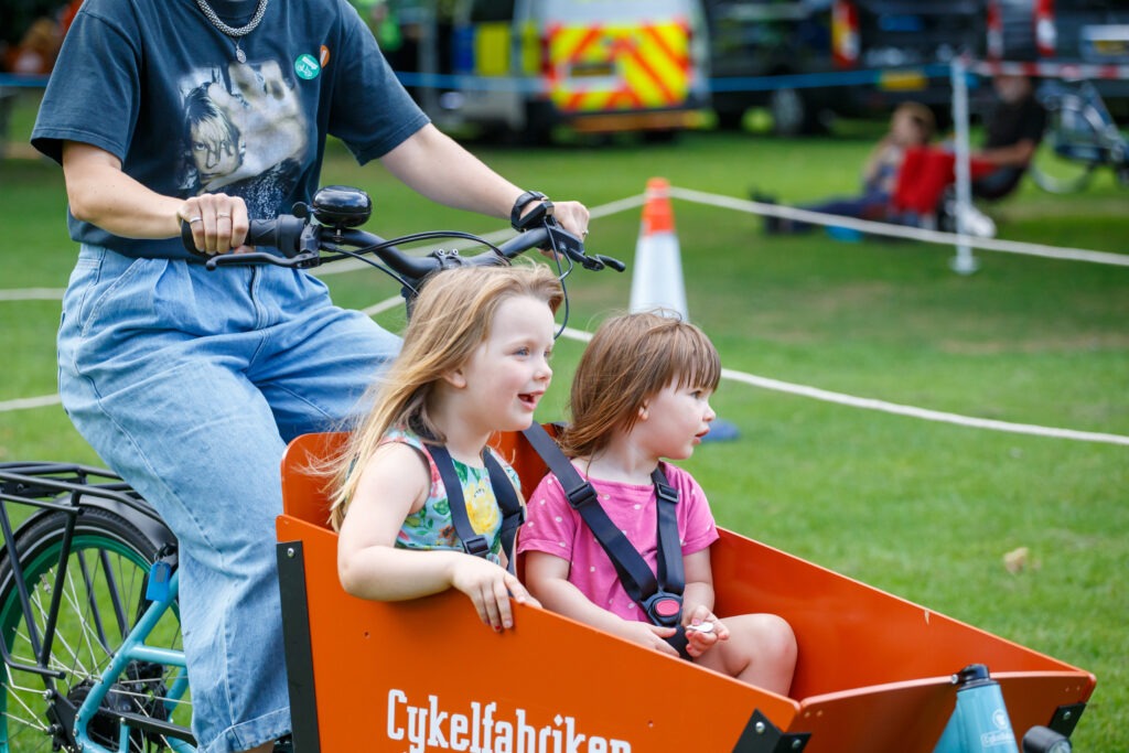 Camcycle's successful Cargo Carnival parade and try-out event held on Lammas Land in Cambridge which was attended by Mayor Dr Nik Johnson