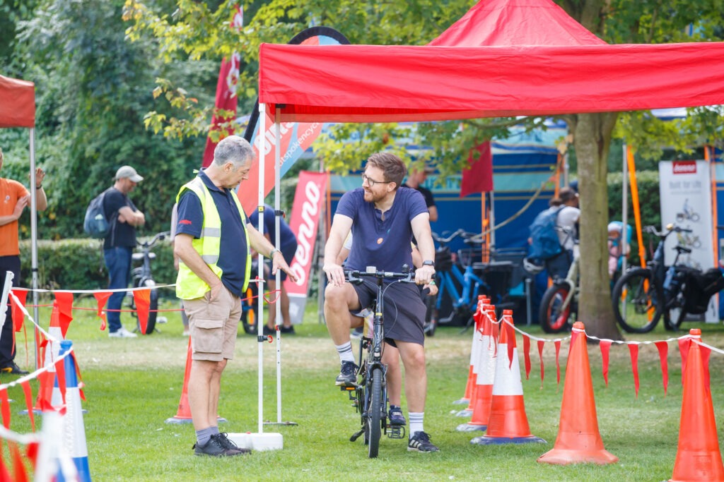 Camcycle's successful Cargo Carnival parade and try-out event held on Lammas Land in Cambridge which was attended by Mayor Dr Nik Johnson