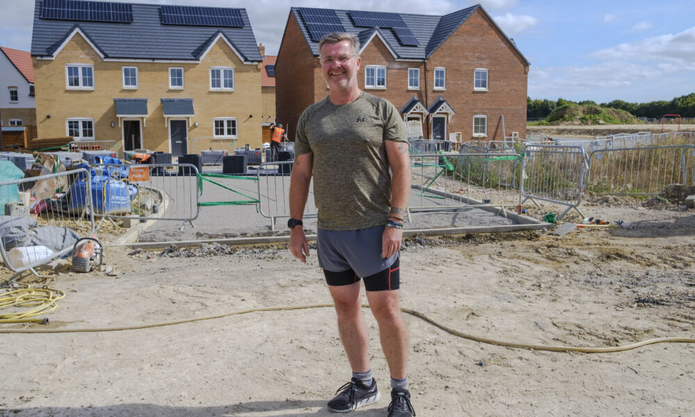 Dad-of-three Justin Moore, 51, says “the nerves are kicking in” ahead of his 2km swim in the Twenty Foot River (drain), March, a 40km bike ride from March to Wimblington via Wisbech and Chatteris and a 5km run on Saturday, September 21.