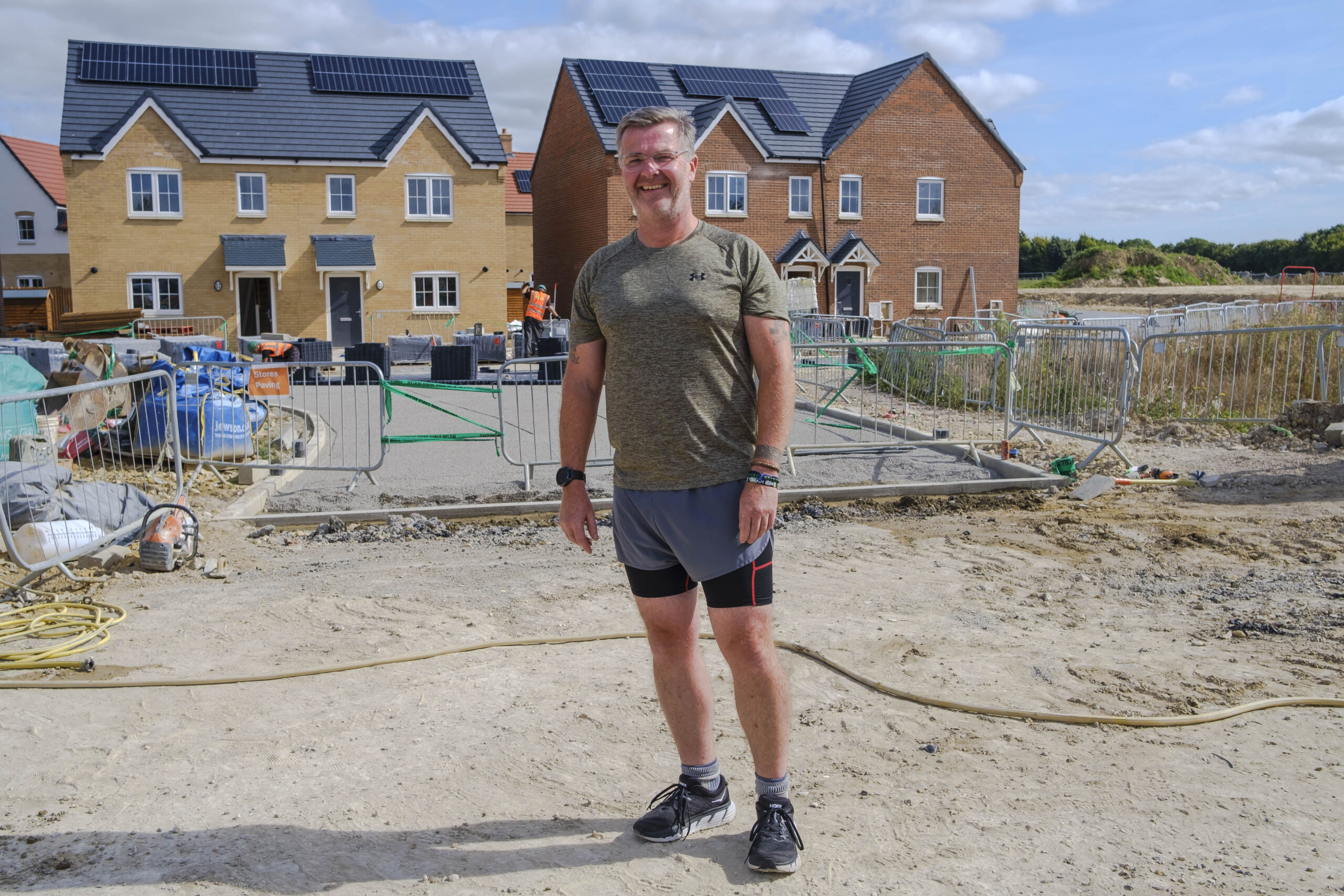 Dad-of-three Justin Moore, 51, says “the nerves are kicking in” ahead of his 2km swim in the Twenty Foot River (drain), March, a 40km bike ride from March to Wimblington via Wisbech and Chatteris and a 5km run on Saturday, September 21.