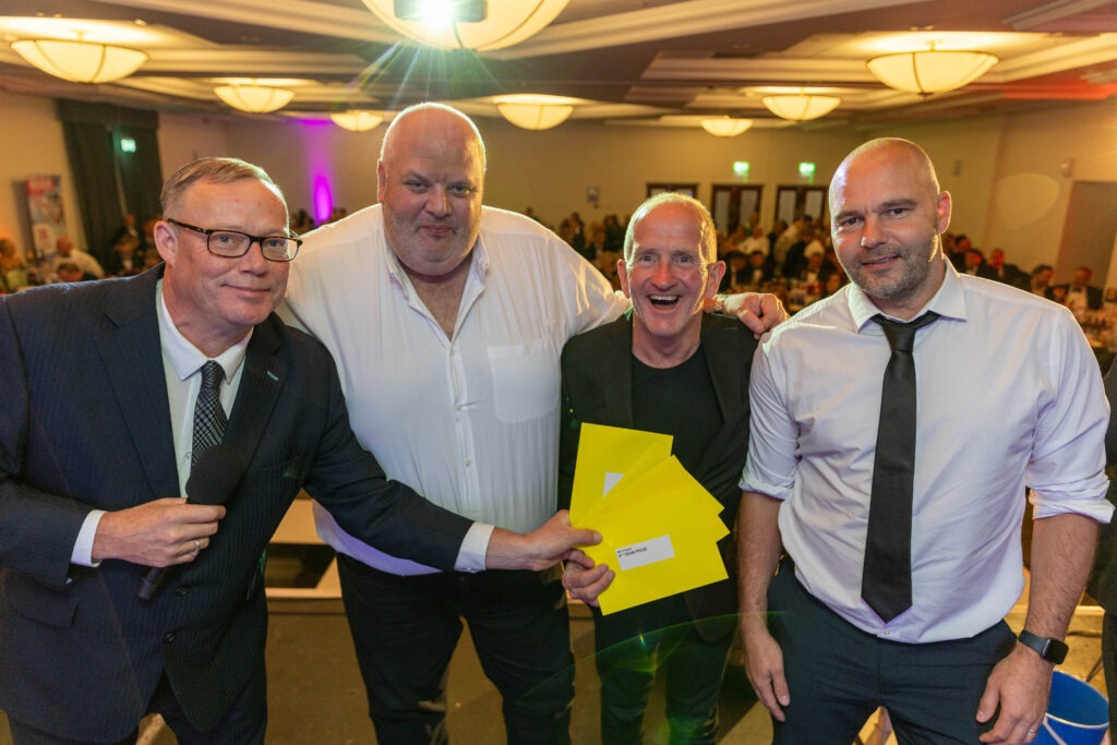 A charity golf day at Elton Furze Golf Club sponsored by Quai-digital was followed by a gala dinner at Holiday Inn West. Actor Ricky Groves hosted the day to raise funds for children’s charity Action Medical Research PHOTO: Terry Harris 