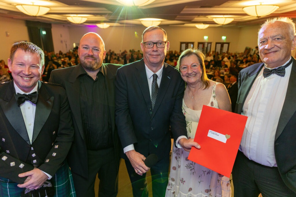 A charity golf day at Elton Furze Golf Club sponsored by Quai-digital was followed by a gala dinner at Holiday Inn West. Actor Ricky Groves hosted the day to raise funds for children’s charity Action Medical Research PHOTO: Terry Harris 