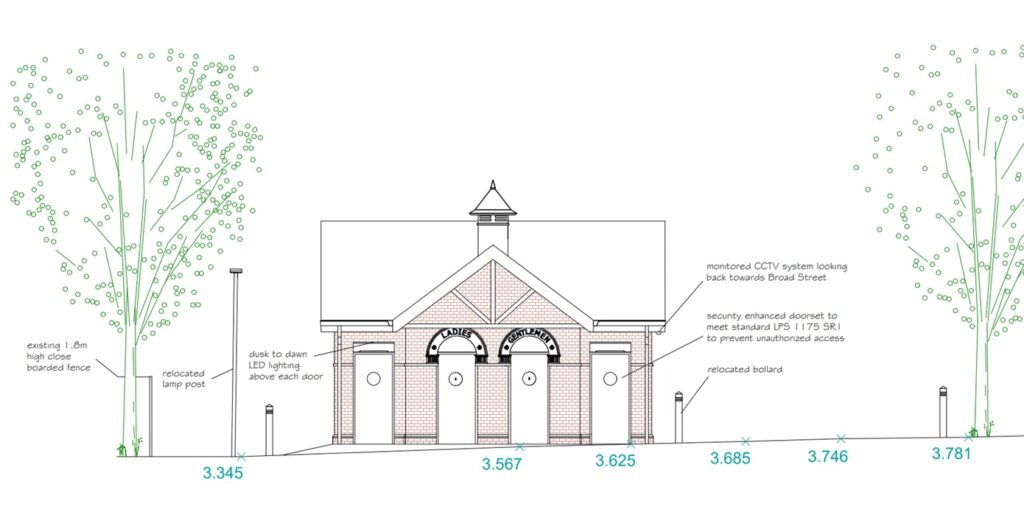 Toilet block front elevation- new loos for March approved by planning committee this week