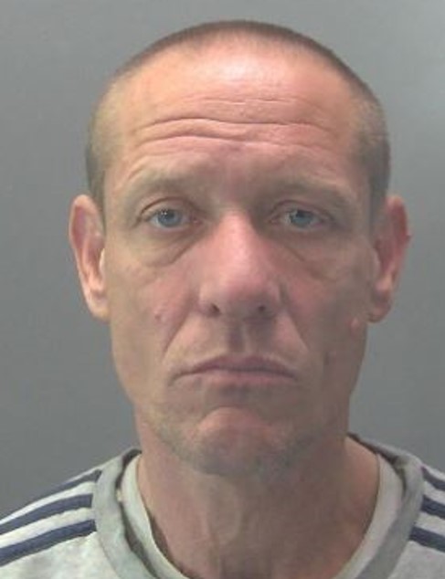 Barry Robinson, 49, was arrested after breaking into the home in Acacia Avenue, Wisbech, overnight on 20 April.