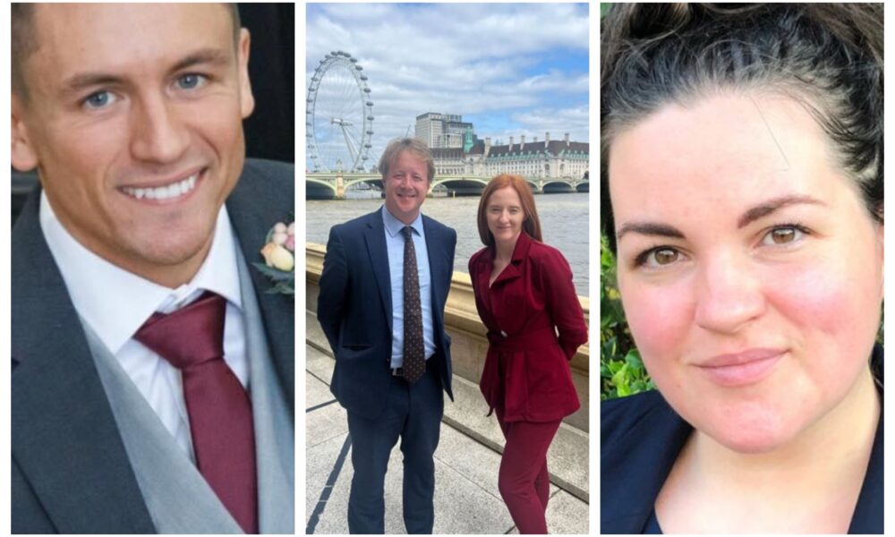 Possible contenders for Mayor? From left: Shane Manning, former Tory parliamentary candidate Cambridge, Paul Bristow (with Sophie Corcoran), former MP for Peterborough, and Cllr Heather Williams, Tory opposition leader on South Cambs District Council