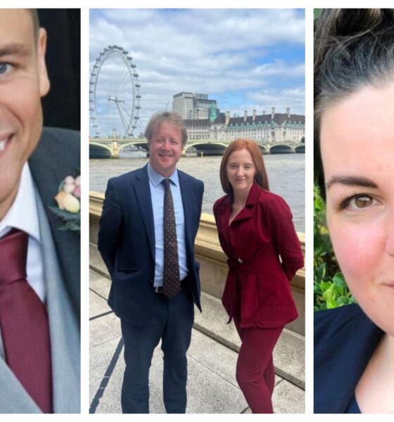 Possible contenders for Mayor? From left: Shane Manning, former Tory parliamentary candidate Cambridge, Paul Bristow (with Sophie Corcoran), former MP for Peterborough, and Cllr Heather Williams, Tory opposition leader on South Cambs District Council