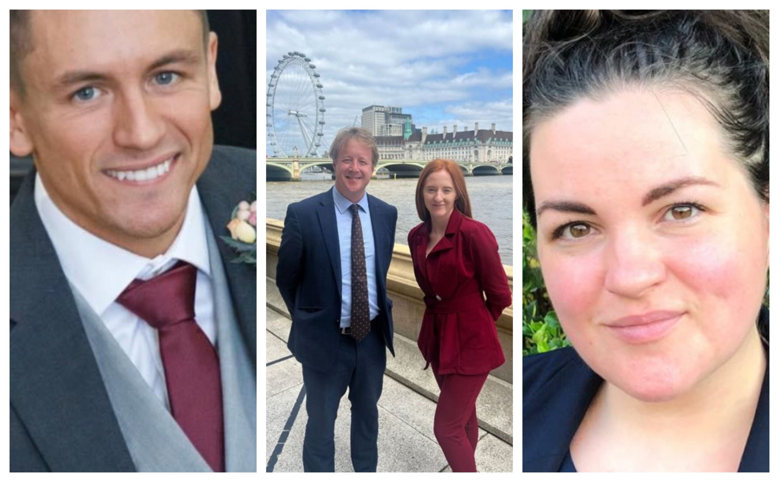 Possible contenders for Mayor? From left: Shane Manning, former Tory parliamentary candidate Cambridge, Paul Bristow (with Sophie Corcoran), former MP for Peterborough, and Cllr Heather Williams, Tory opposition leader on South Cambs District Council