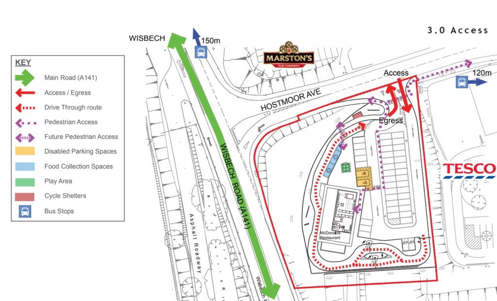 Highways issues appear to have been the major stumbling block for McDonald’s who have now been told Fenland Council has removed its 2019 planning application for a new drive-thru in March, Cambridgeshire. 
