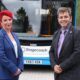 Transport Secretary Louise Haigh with Mayor Dr Johnson at ARU Peterborough. Picture: Combined Authority.