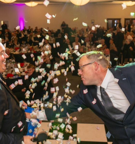 A charity golf day at Elton Furze Golf Club sponsored by Quai-digital was followed by a gala dinner at Holiday Inn West. Actor Ricky Groves hosted the day to raise funds for children’s charity Action Medical Research PHOTO: Terry Harris