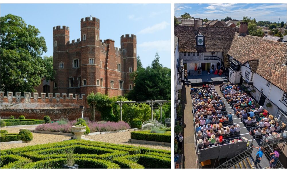 Home to Shakespeare at The George since 1959 (right) it will be, going forward, ‘Shakespeare at the Towers’ in Buckden.