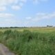 Looking south west across the application site with the drainage ditch along the northern boundary visible where the crop colour changes