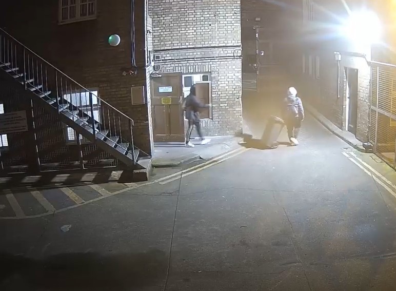 How do you disguise stealing a trumpet, two TVs and a laptop? Well, this pair thought using wheelie bins at 2am would be inconspicuous! CCTV footage captured them leaving the burglary at Peterborough Town Hall.