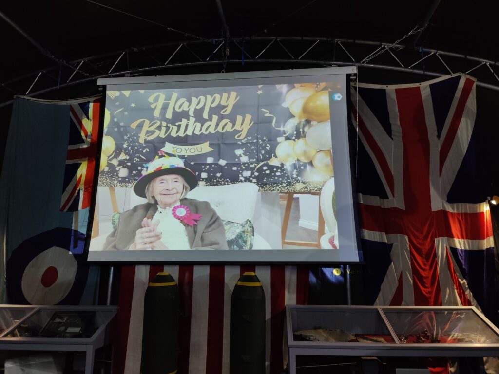  Dorothy Smith with her son Jeff: he helped to organise the celebrations for his mother’s 105th birthday 