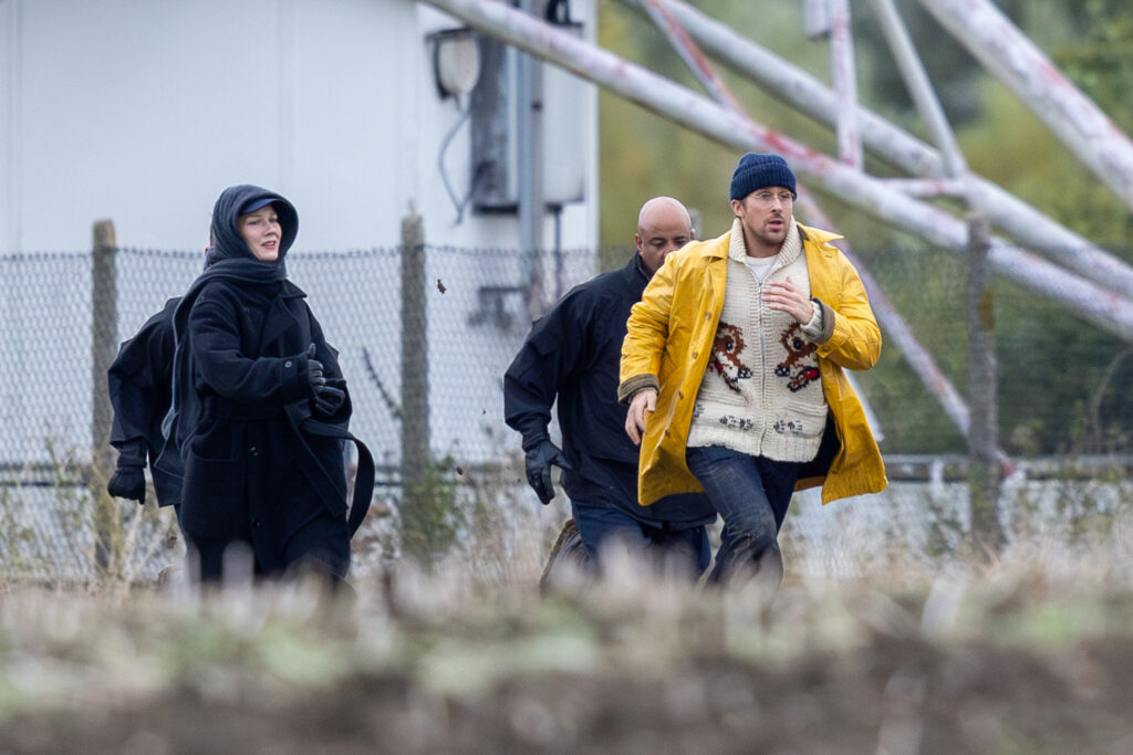 First pics of Ryan Gosling in new sci-fi movie Project Hail Mary part of which is being filmed in Cambridge. PHOTO: Bav Media 