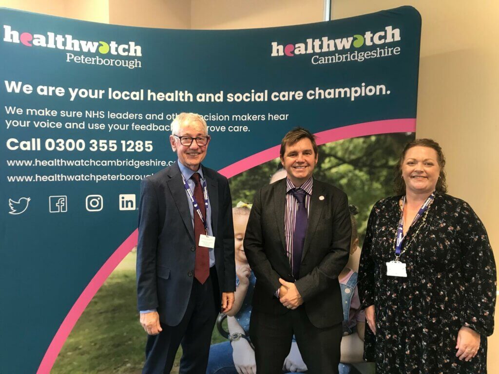 Mayor of Cambridgeshire and Peterborough Dr Nik Johnson at the Healthwatch Cambridgeshire and Peterborough Summit on tackling health inequalities