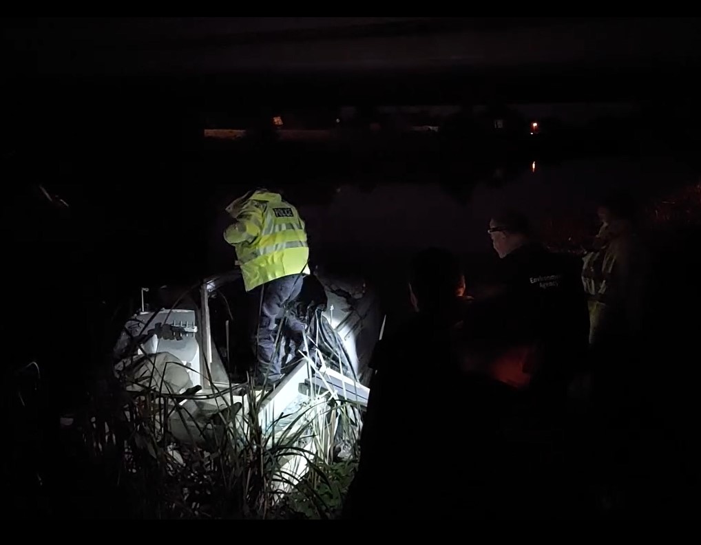 Policing East Cambridgeshire posted on Facebook that they were “not sure they appreciated the early morning wakeup call” after a raid on an abandoned boat at Littleport where someone was living