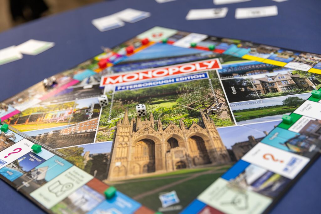 Launch of Peterborough Monopoly board game at Posh stadium in London Road. PHOTO: Terry Harris 