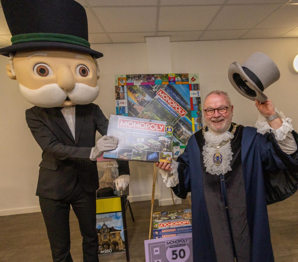 Launch of Peterborough Monopoly board game at Posh stadium in London Road. PHOTO: Terry Harris 