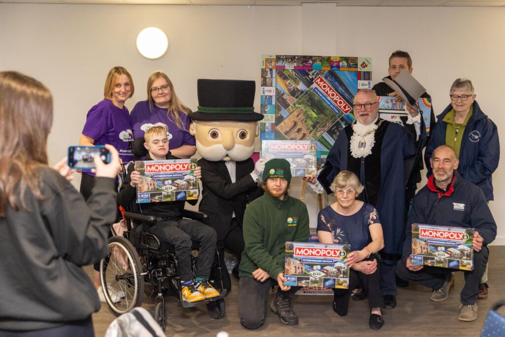 Launch of Peterborough Monopoly board game at Posh stadium in London Road. PHOTO: Terry Harris 