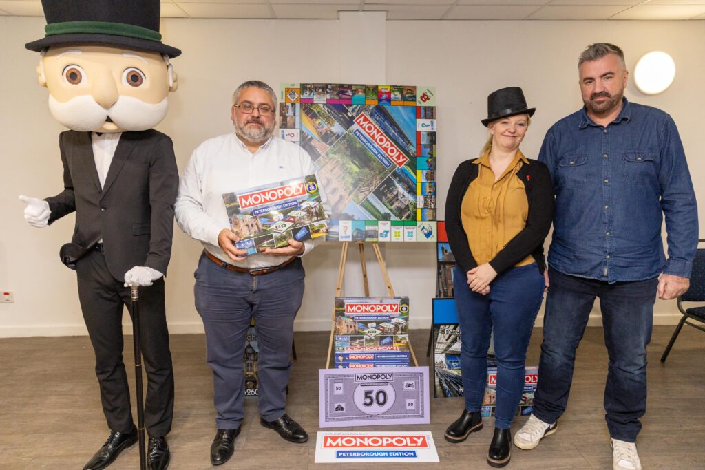 Launch of Peterborough Monopoly board game at Posh stadium in London Road. PHOTO: Terry Harris 