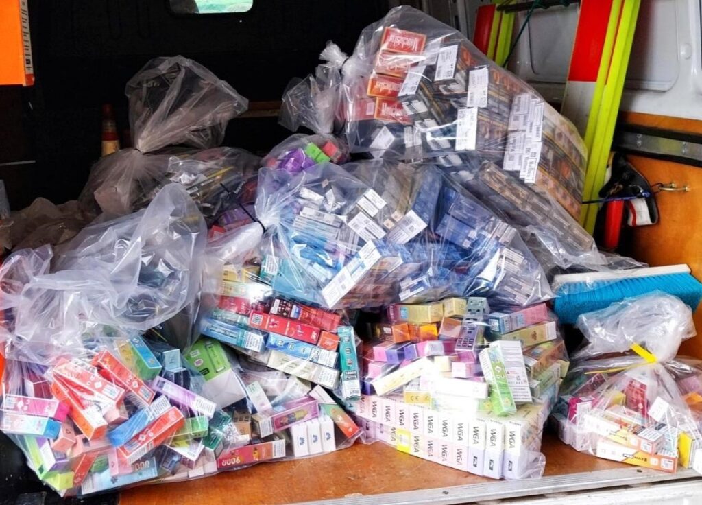 Huntingdonshire Neighbourhood Inspector Colin Norden said: “We work to keep our communities safe from harm, and illicit cigarettes, vapes and tobacco pose a serious risk to health as well as fuel funding for other related criminal activity.