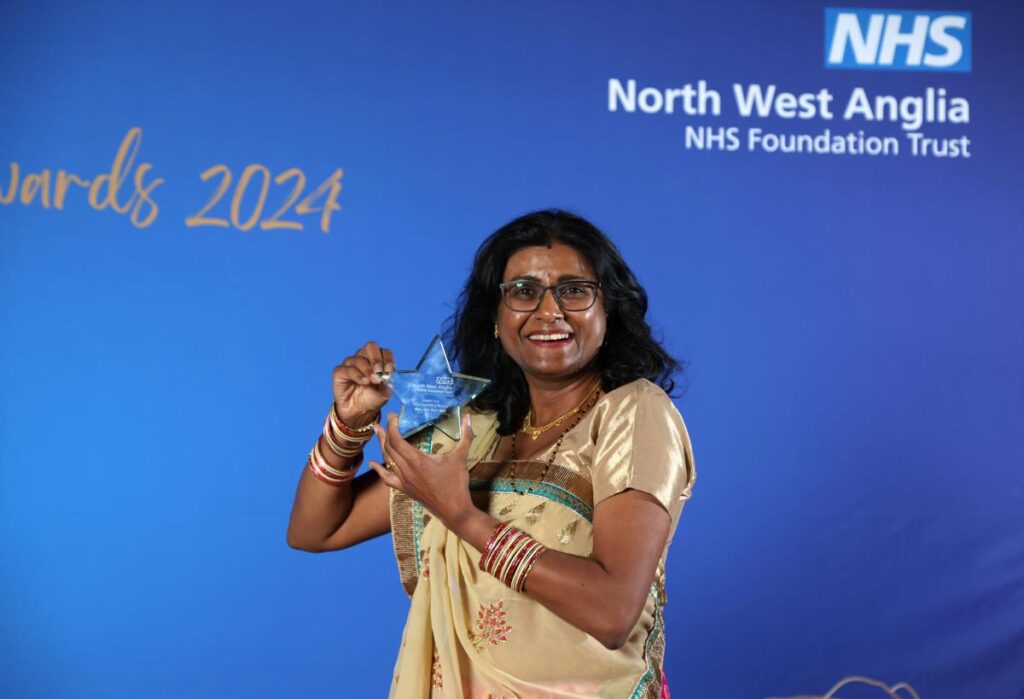 Winner Miss Jyoti Shah MBE, Macmillan Urological Consultant