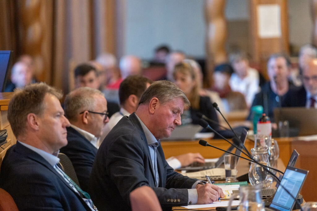 Ahead of budget setting for 2025/26, Peterborough City Council has been keen to engage residents through a ‘Shaping Our City’ consultation. Above: Matt Gladstone (left) chief executive with council leader Dennis Jones PHOTO: Terry Harris 