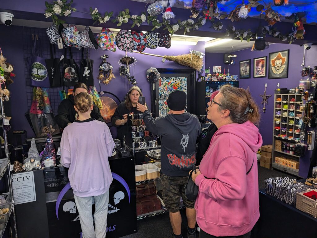 CambsNews glimpse of the variety on offer at Dark Realms in Market Street Wisbech which had a second relaunch on October 5 to celebrate its expanded and revamped range. PHOTO: Wisbech Tweet