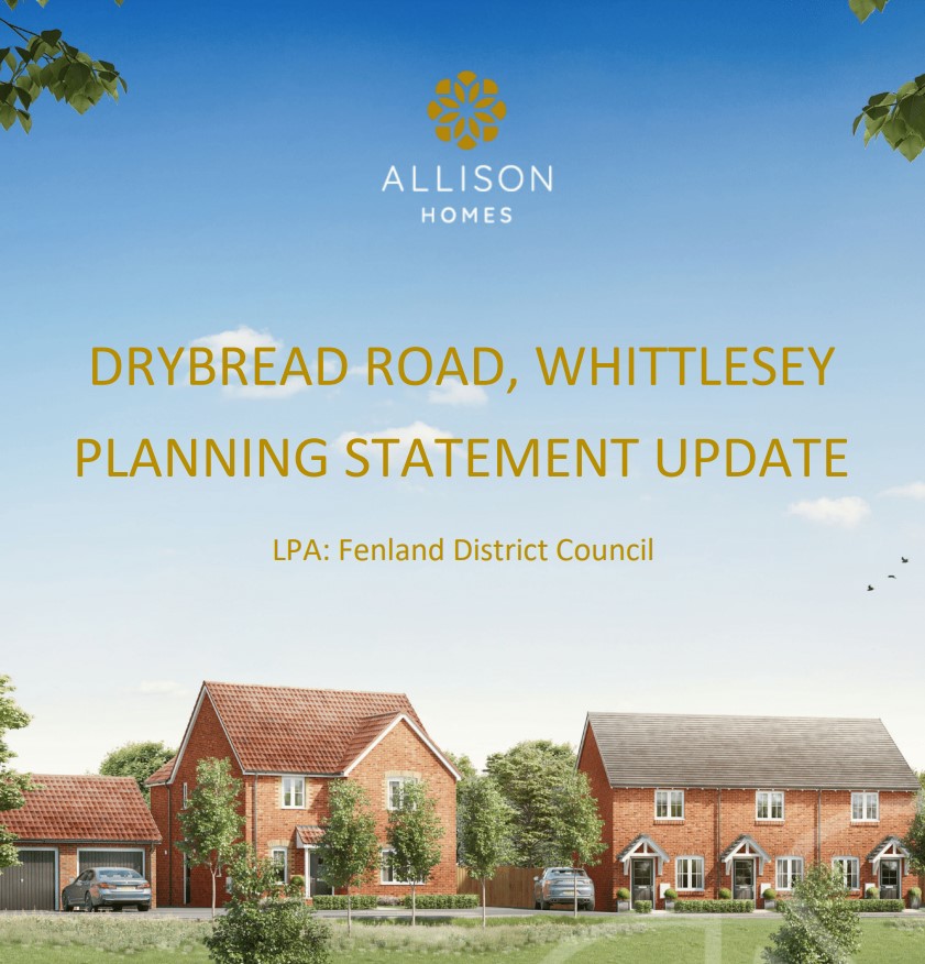 F/YR23/0245/O | Erect up to 175 x dwellings (outline application with matters committed in respect of access) | Land South Of 250 Drybread Road Whittlesey Cambridgeshire