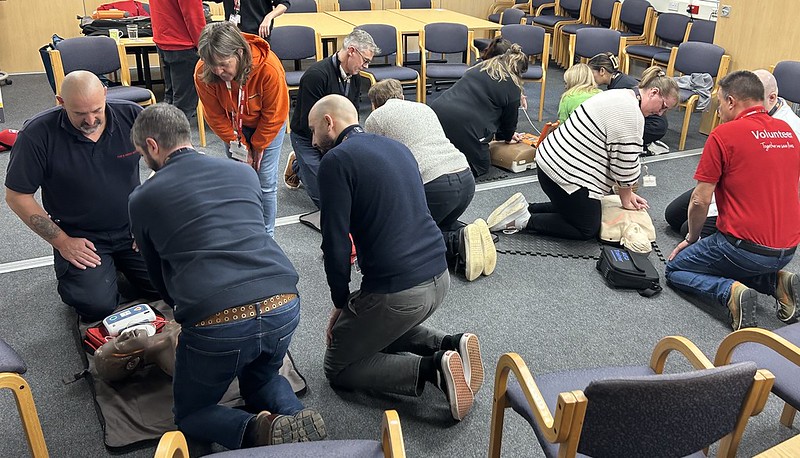 One of the sessions promoted by Cambridgeshire Fire and Rescue to support Restart a Heart Day Photo: Cambs fire and rescue