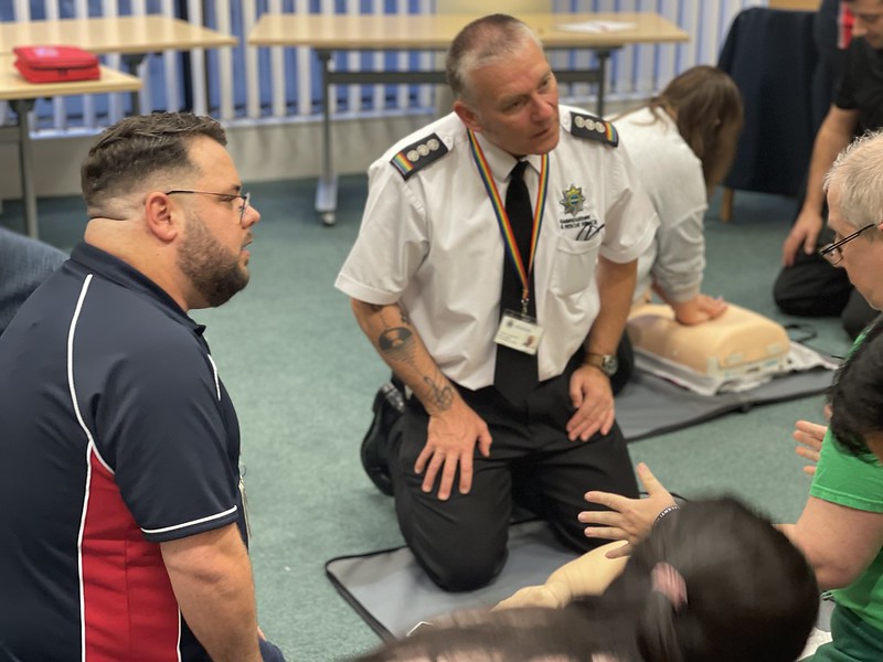 One of the sessions promoted by Cambridgeshire Fire and Rescue to support Restart a Heart Day Photo: Cambs fire and rescue