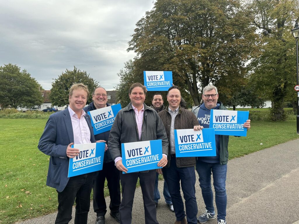 Conservatives campaigning in Histon  and Impington 