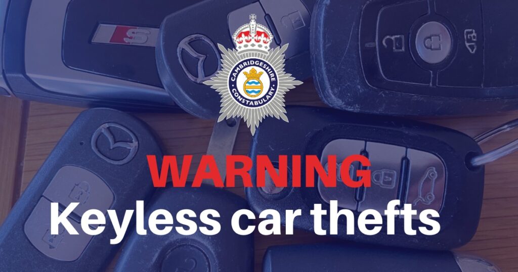 Three men have been charged in connection with the thefts of high-powered keyless cars across Cambridgeshire and Lincolnshire.