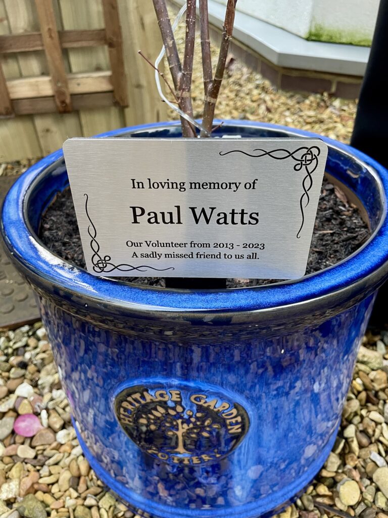 Paul – a volunteer at Peterborough and at the Cancer Wellbeing Service - passed away while on shift in late November last year after collapsing in the hospital’s main entrance.