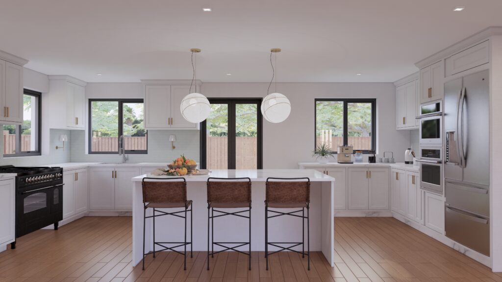 Full house contemporary refurbishment and single-storey extension in Waterbeach, Cambridge. IMAGE: TEREYN Architects 