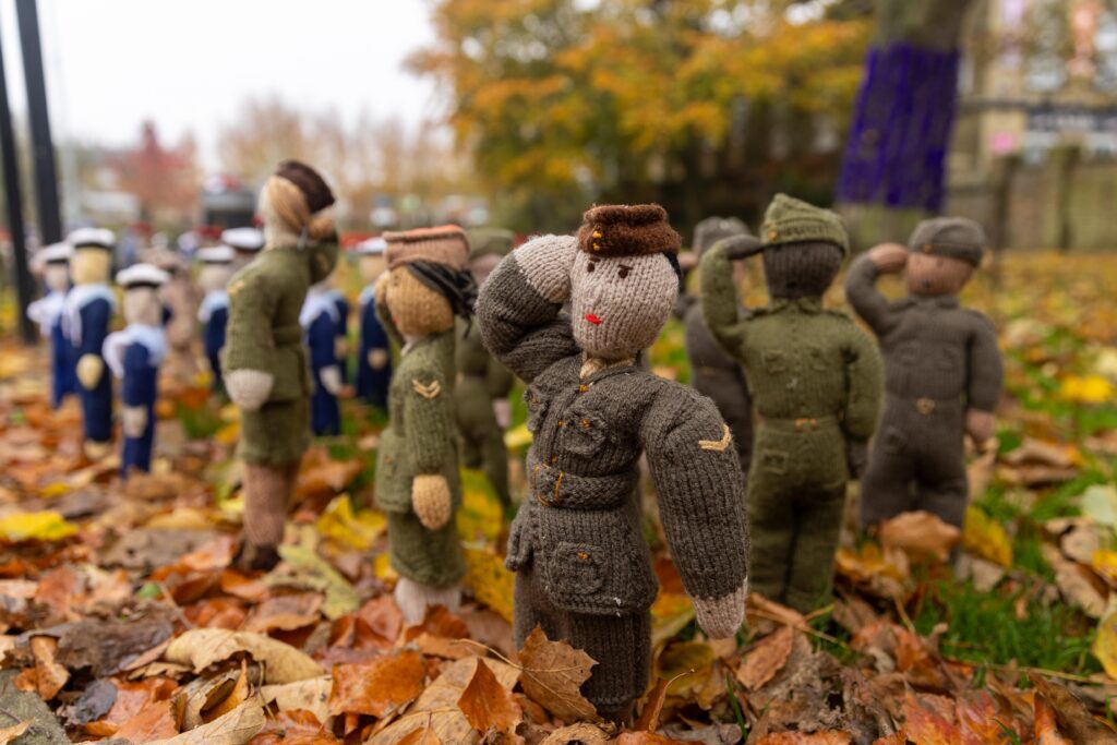 Whittlesey Knitted Memorial Garden,Whittlesey, Peterborough Thursday 07 November 2024. Picture by Terry Harris.