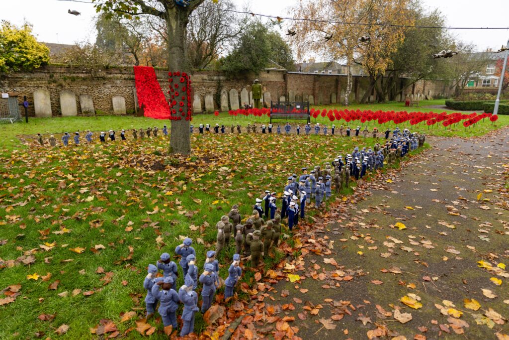 Whittlesey Knitted Memorial Garden,Whittlesey, Peterborough Thursday 07 November 2024. Picture by Terry Harris.