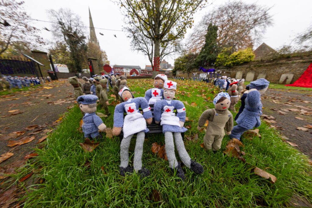 Whittlesey Knitted Memorial Garden,Whittlesey, Peterborough Thursday 07 November 2024. Picture by Terry Harris.