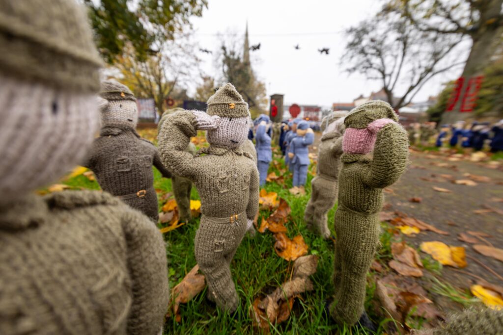 Whittlesey Knitted Memorial Garden,Whittlesey, Peterborough Thursday 07 November 2024. Picture by Terry Harris.