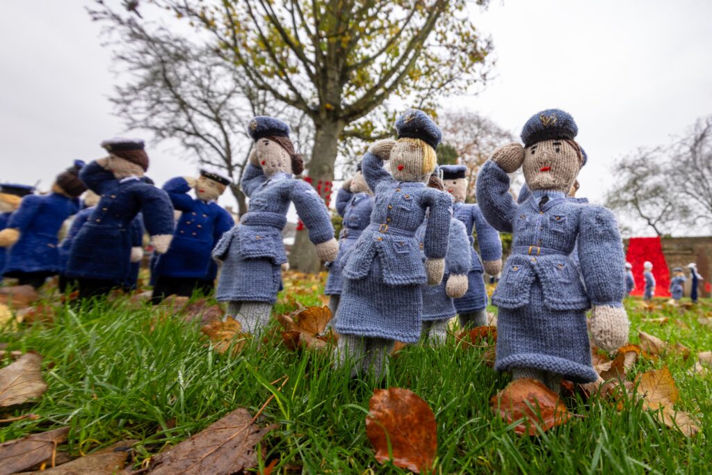 Whittlesey Knitted Memorial Garden,Whittlesey, Peterborough Thursday 07 November 2024. Picture by Terry Harris.