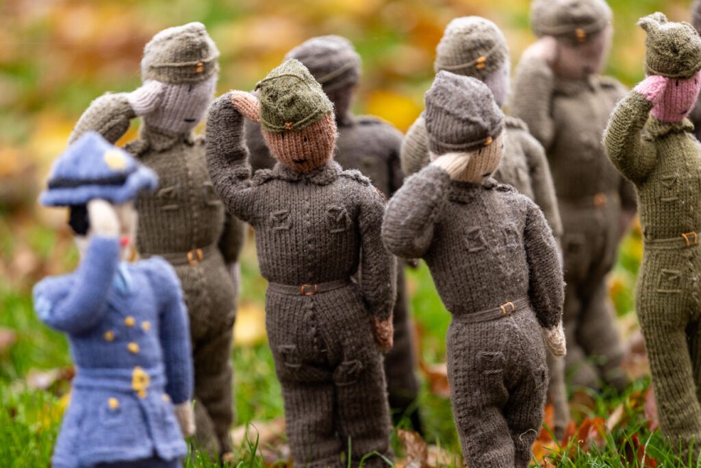 Whittlesey Knitted Memorial Garden,Whittlesey, Peterborough Thursday 07 November 2024. Picture by Terry Harris.